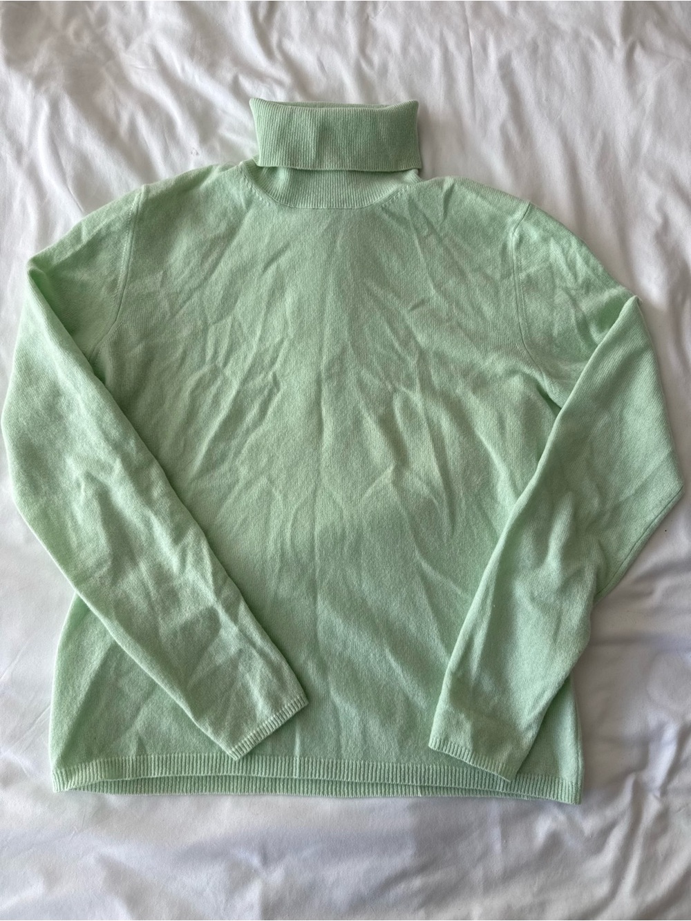 TSE Mint Green Turtleneck Sweater